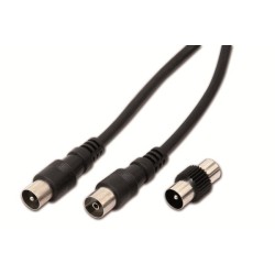 Cavo di antenna 1 spina + presa iec 9,5 mm - l. 3mt