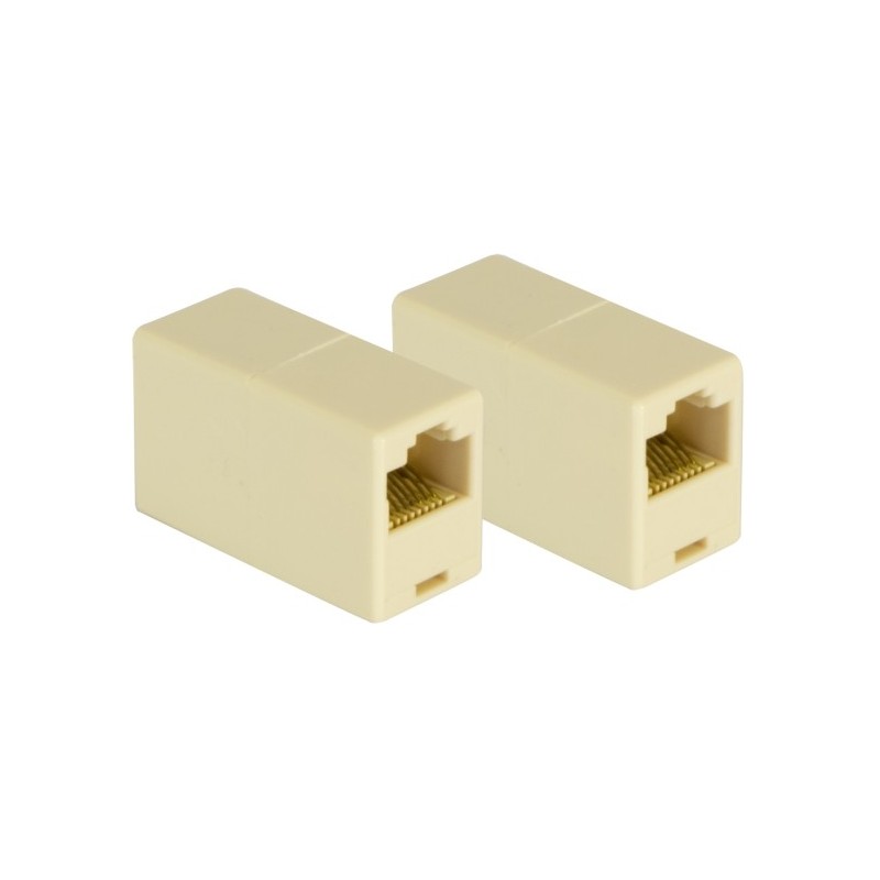 Accoppiatore 2 prese femmina Extender cavi rete RJ45 8 pin