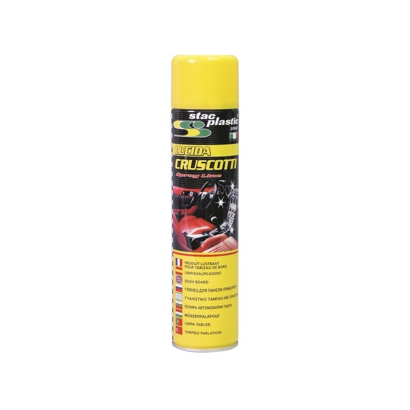 Lucida cruscotti silicone spray per auto Stac Plastic