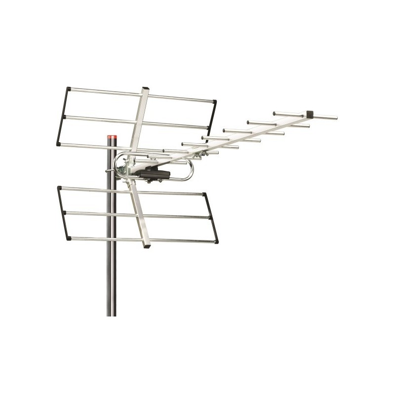 Antenna esterna da tetto UHF a larga banda per segnali DVB 15 elementi