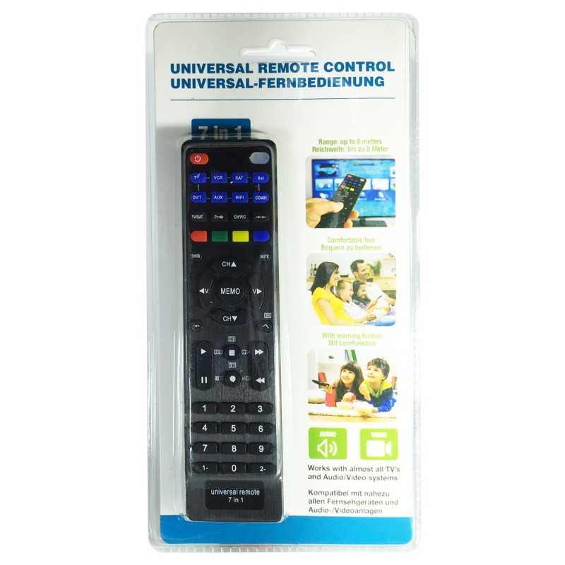 Telecomando universale 7 in 1 facile programmazione