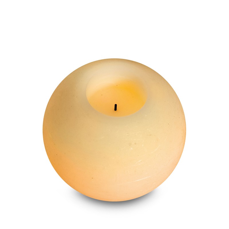 CANDELA IN CERA A LED SFERA MEDIA