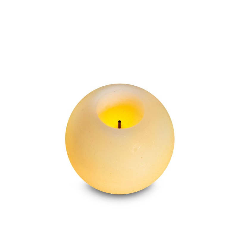 CANDELA IN CERA A LED SFERA PICCOLA