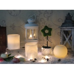 CANDELA IN CERA A LED SFERA PICCOLA