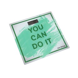 BILANCIA PESAPERSONE ULTRASLIM "YOU CAN DO IT"_VERDE