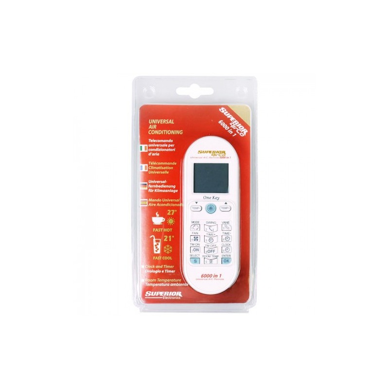 Telecomando condizionatori universale 6000 codici Superior SUP031
