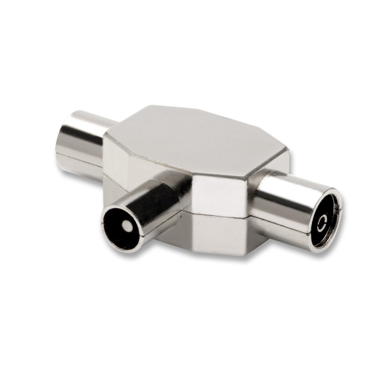 Adattatore sdoppiatore switch 2 prese 1 spina antenna