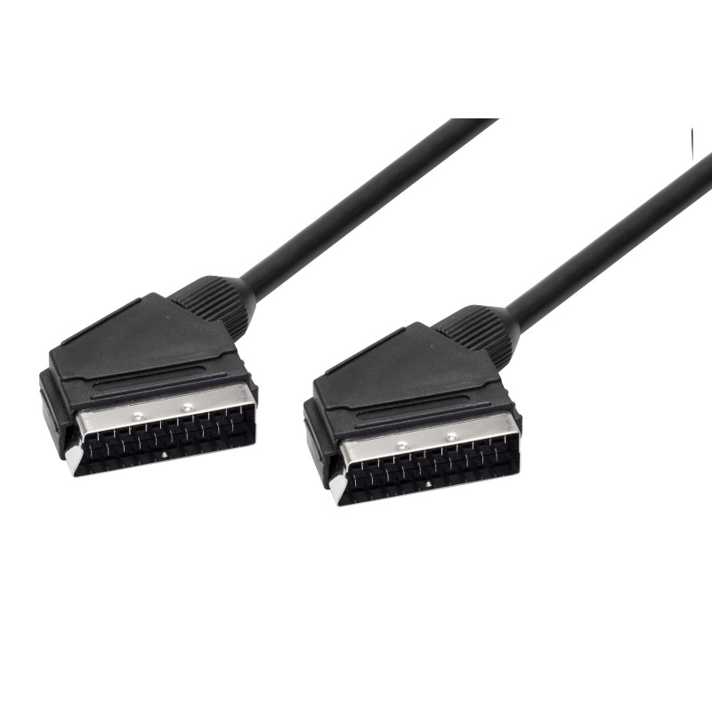 Cavo scart 21 poli schermato totale 1,5 mt