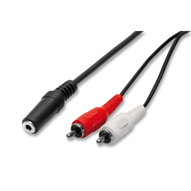Cavo audio presa jack 3,5 mm stereo 2 spine rca 1,5 mt