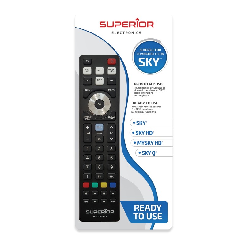 Telecomando universale pronto uso per decoder SKY Superior