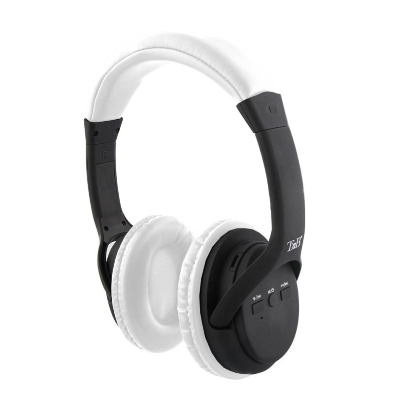 Cuffia ad archetto con microfono per smartphone tablet pc bianca