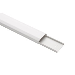 Canalina per cavi in plastica colore bianco 75 cm