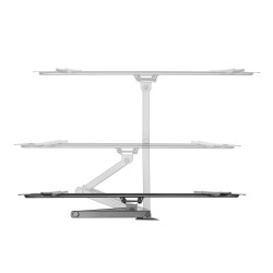 Supporto staffa 2 bracci per TV LCD LED 42 50 55 60 65 70 pollici