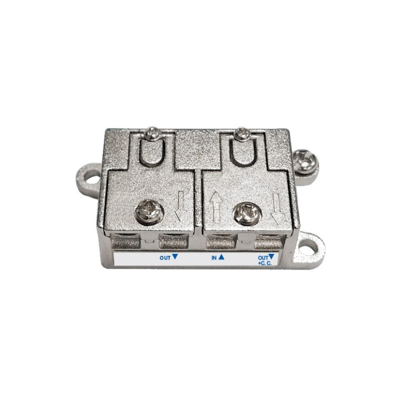 Splitter divisore di segnale antenna tv dvb 1 ingresso 2 uscite