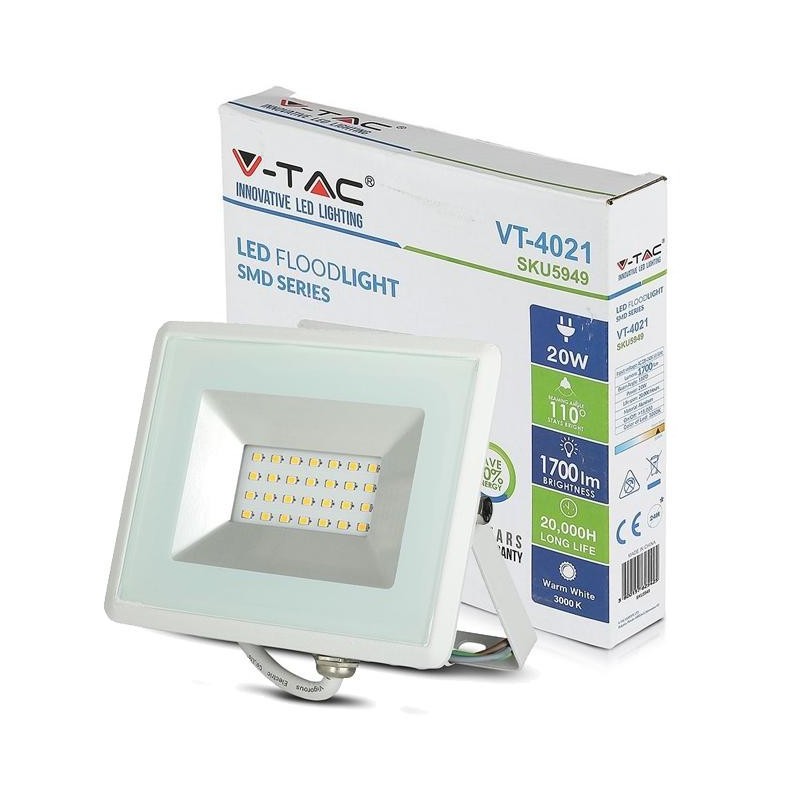 Faretto led 5W calda 2700K GU10 VT-1975 V-TAC