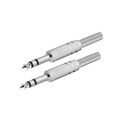 Coppia connettori in metallo RCA