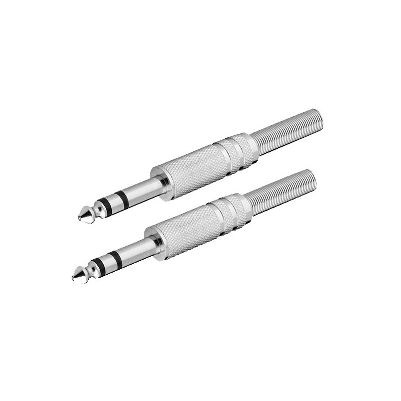 Coppia connettori in metallo RCA