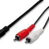 2/04 Cavo audio stereo 1 spina jack 3,5 maschio 2 spine rca maschio 1,5 mt