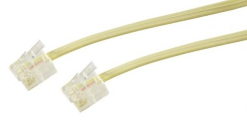 20/07 Cavo telefonico lineare con 2 spine modulari 6p4c - 5 mt