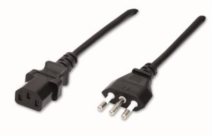 Cavo di alimentazione spina 10 a 2p + t presa iec - 1,5 mt