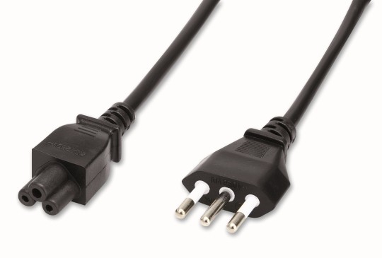 Cavo di alimentazione spina 10 a 2p + t presa trifoglio - 1,5