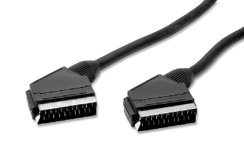 90/06 Cavo scart m + scart m 21 poli - 1,5 mt