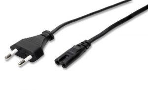 7/05 Cavo di alimentazione spina 10 a 2p - presa a 8 - 1,5 mt