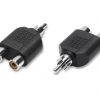 3/11 Sdoppiatore 1 spina rca maschio + 2 prese rca femmina
