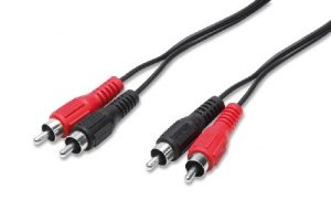 3/01 Cavo audio 2 spine rca m maschio + 2 spine rca m maschio - 1,5 mt