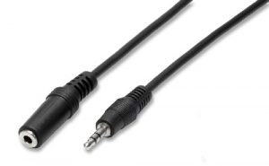 2/08 Prolunga non spiralata jack 3,5 mm stereo - 5 mt