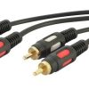 3/58 Cavo alta qualit? audio 2 spine rca + 2 spine rca - 3 mt