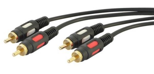 3/58 Cavo alta qualit? audio 2 spine rca + 2 spine rca - 3 mt
