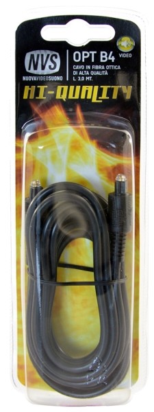 OPTB4 Cavo ottico fibra ottica audio alta qualità   2 spine toslink - 3 mt