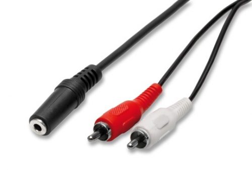 2/00 Cavo audio presa jack 3,5 stereo + 2 rca m - 1,5 mt