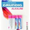 51668 4 Pile Batterie ministilo AAA alcaline 950 mAh Grundig