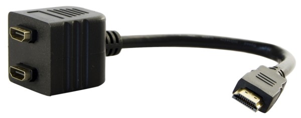 14/72 Switch Sdoppiatore Gold HDMI 1 Spina HDMI - 2 Prese HDMI