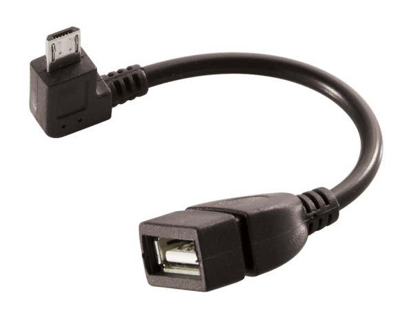 OTG/01 Cavetto OTG Spina micro USB a 90° Presa USB STD