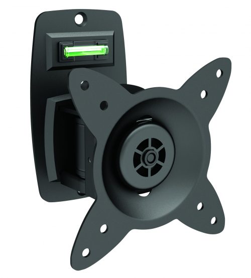 Supporto staffa a parete, orientabile e inclinabile, per tv LCD LED fino a 23 pollici e 15 kg.