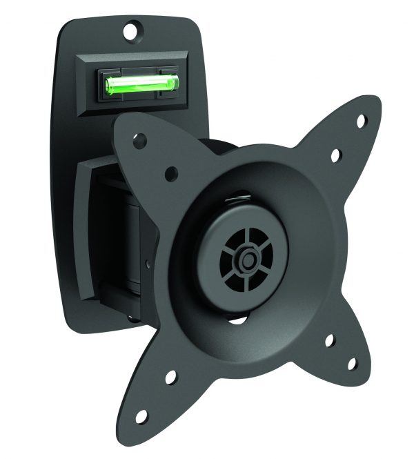 Supporto staffa a parete, orientabile e inclinabile, per tv LCD LED fino a 23 pollici e 15 kg.