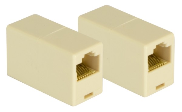 Accoppiatore 2 prese femmina Extender cavi rete RJ45 8 pin
