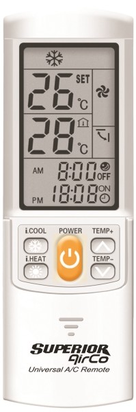 Telecomando Universale per Condizionatore Carrier, Daikin, Hitachi, LG, Mitsubishi, Panasonic, Samsung