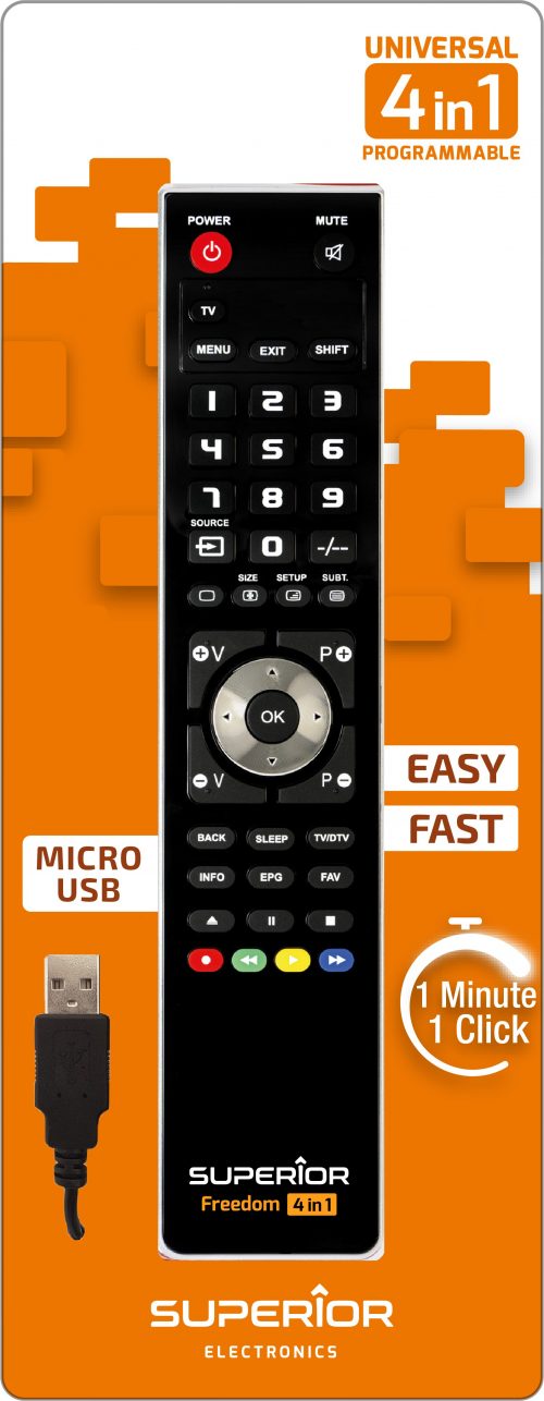 Telecomando universale per TV 4 in 1 SAT DTT DVD BLURAY HDD HI-FI