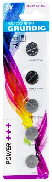 5 Batterie a bottone al litio CR1620 Grundig