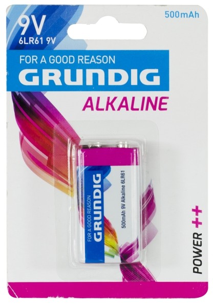 Pila Batteria alcalina 6LR61 9V 500 mAh Grundig