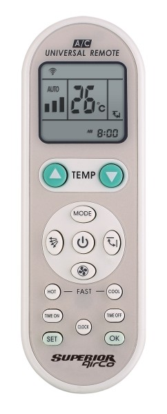 Telecomando AIRCO Universale per Condizionatore Carrier, Daikin, LG, Rhoss Mitsubishi, Samsung