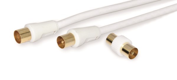 Cavo antenna alta qualità spina presa IEC adattatore 2 mt