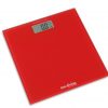 Bilancia pesapersone digitale ultraslim pedana in vetro temperato ROSSA