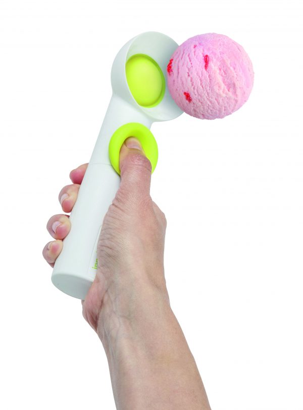 CUCCHIAIO PORZIONATORE CON PULSANTE DI RILASCIO CUCCHIAIO PORZIONATORE CON PULSANTE DI RILASCIO