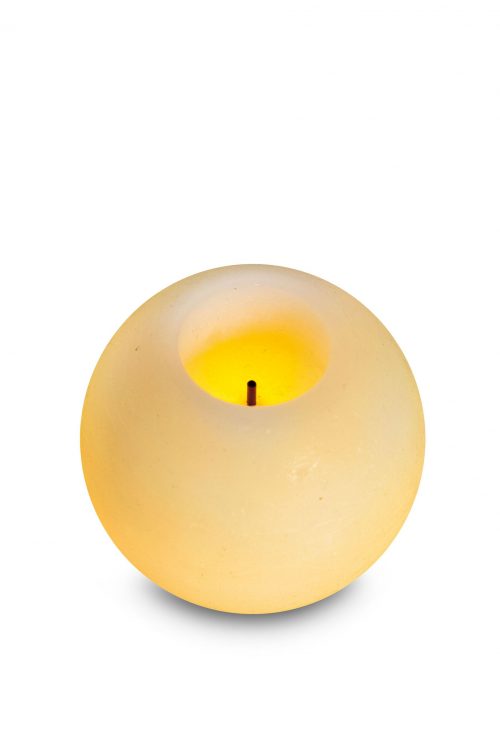 CANDELA IN CERA A LED SFERA PICCOLA