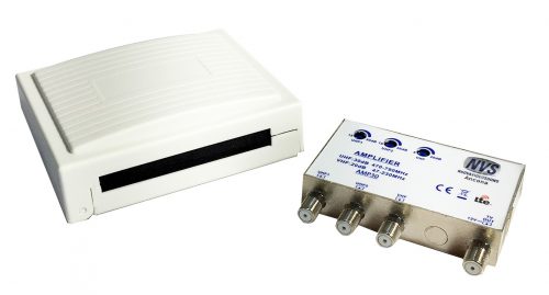 Amplificatore Miscelatore da palo Antenna da tetto per segnali TV/DVB